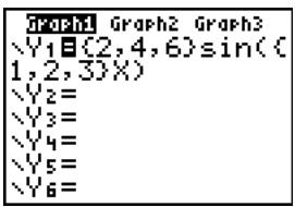 TEXAS INSTRUMENTS TI-76.FR - Tracer le graphe d'une famille de courbes - 3