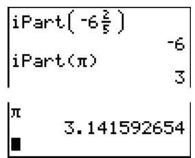 TEXAS INSTRUMENTS TI-84 PLUS SILVER - Ipart(), fpart() - 1