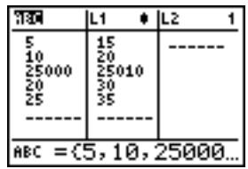 TEXAS INSTRUMENTS TI-84 PLUS SILVER - Contexte de visualisation des noms - 1