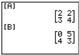 TEXAS INSTRUMENTS TI-84 PLUS SILVER - Utilisation de fonctions mathématiques avec les matrices - 1