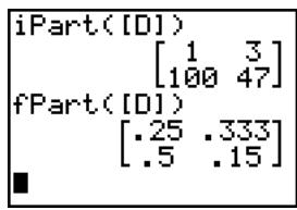 TEXAS INSTRUMENTS TI-84 PLUS SILVER - Ipart(), fpart(), int() - 5