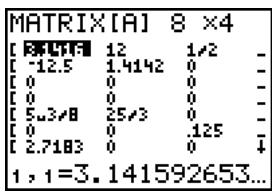 TEXAS INSTRUMENTS TI-84 PLUS SILVER - Visualisation d'une matrice - 1