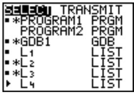 TEXAS INSTRUMENTS TI-84 PLUS SILVER - Menu LINK SEND - 1