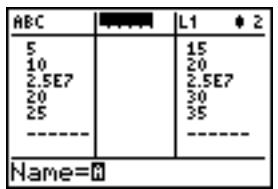 TEXAS INSTRUMENTS TI-84 PLUS SILVER - Contextes de l'éditeur de liste des statistiques - 5