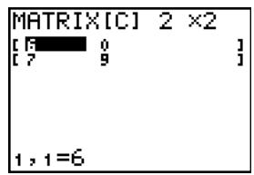 TEXAS INSTRUMENTS TI-84 PLUS SILVER - Premiers contacts : utilisation du menu de raccourcis MTRX - 9