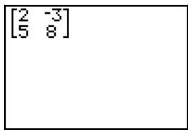 TEXAS INSTRUMENTS TI-84 PLUS SILVER - Premiers contacts : utilisation du menu de raccourcis MTRX - 3