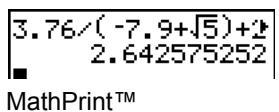 TEXAS INSTRUMENTS TI-84 PLUS SILVER - Saisie d'une expression - 2