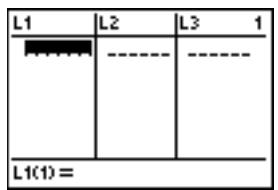 TEXAS INSTRUMENTS TI-84 PLUS SILVER - Affichage de l'éditeur de liste des statistiques - 2