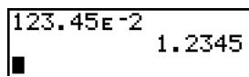 TEXAS INSTRUMENTS TI-84 PLUS SILVER - Saisie d'un nombre en notation scientifique - 1