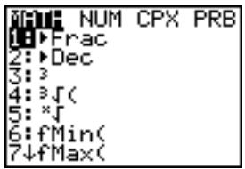 TEXAS INSTRUMENTS TI-84 POCKET.FR - Conversion en fraction - 1