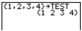 TEXAS INSTRUMENTS TI-84 POCKET.FR - Création d'un nom de liste sur l'écran principal - 1