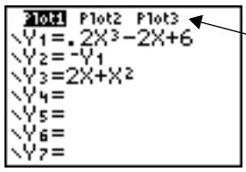 TEXAS INSTRUMENTS TI-84 POCKET.FR - Activer ou désactiver un traçage statistique dans l'éditeur y= - 1