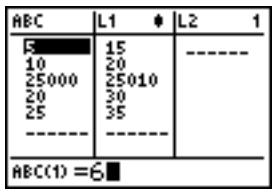 TEXAS INSTRUMENTS TI-84 POCKET.FR - Utilisation de l'éditeur de listes statistiques lorsque des listes générées par des formules sont affichées - 1