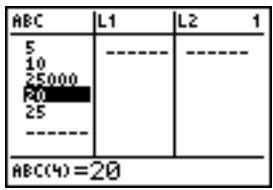 TEXAS INSTRUMENTS TI-84 POCKET.FR - Modification d'un terme dans une liste - 2