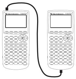 TEXAS INSTRUMENTS TI-84 POCKET.FR - Connexion d'une ti-84 plus à une ti-83 plus à l'aide d'un câble e/s d'unité à unité - 1
