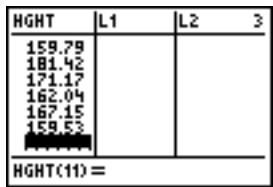 TEXAS INSTRUMENTS TI-84 POCKET.FR - Taille (en centimètres) de chacune des 10 femmes - 3