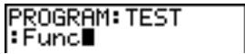 TEXAS INSTRUMENTS TI-84 POCKET.FR - Sélection d'un mode à partir d'un programme - 1