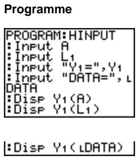TEXAS INSTRUMENTS TI-84 POCKET.FR - Mémoriser une variable dans une valeur avec input - 1
