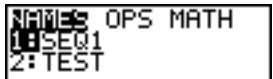 TEXAS INSTRUMENTS TI-84 POCKET.FR - Saisie des noms de liste - 1