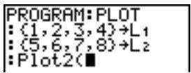 TEXAS INSTRUMENTS TI-84 POCKET.FR - Définition d'un graphe statistique dans un programme - 2