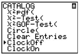 TEXAS INSTRUMENTS TI-84 POCKET.FR - Déactualisation de l'horloge - 1