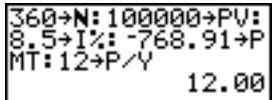 TEXAS INSTRUMENTS TI-84 POCKET.FR - Calculer un plan d'amortissement - 3