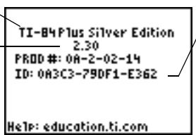 TEXAS INSTRUMENTS TI-84 POCKET.FR - Afficher l'écran about - 1