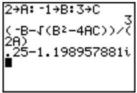 TEXAS INSTRUMENTS TI-84 POCKET.FR - Affichage de résultats complexes - 4