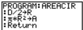 TEXAS INSTRUMENTS TI-84 POCKET.FR - Appeler un programme depuis un autre programme - 3