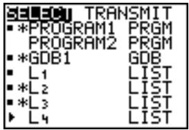 TEXAS INSTRUMENTS TI-84 POCKET.FR - Menu LINK SEND - 1
