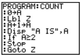 TEXAS INSTRUMENTS TI-84 POCKET.FR - Contrôle du déroulement du programme - 1