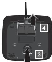 GIGASET A150, A150A, A150A, TELEPHONE FIXE SANS FIL A150 A - Raccordement du chargeur (s'il est fourni) - 2