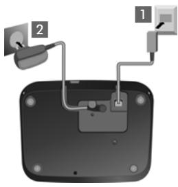 GIGASET E550, E550A, E550H - Raccordement de la base - 1