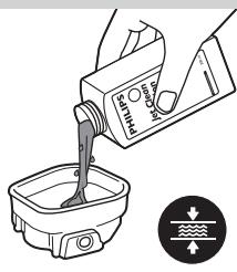 PHILIPS RQ1280CC - Rengjore skjareeheten i Jet Clean-systemet (kun RQ1296CC, RQ1295CC, RQ1290CC, RQ1286CC, RQ1285CC, RQ1284CC, RQ1280CC, RQ1275CC, RQ1265CC, RQ1260CC, RQ1252CC, RQ1251CC, RQ1250CC) - 4