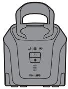PHILIPS RQ1280CC - Rengjore skjareeheten i Jet Clean-systemet (kun RQ1296CC, RQ1295CC, RQ1290CC, RQ1286CC, RQ1285CC, RQ1284CC, RQ1280CC, RQ1275CC, RQ1265CC, RQ1260CC, RQ1252CC, RQ1251CC, RQ1250CC) - 1