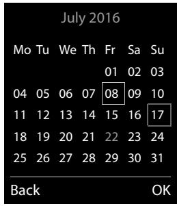 GIGASET R650H - Calendar - 1