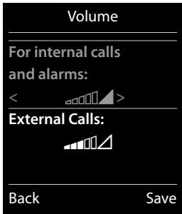 GIGASET R650H - Setting the ringtone volume - 1