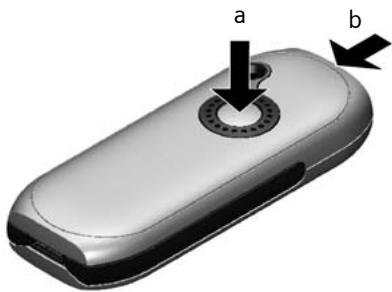 GIGASET SL750 PRO, SL750H PRO - Ouvrir le couvercle de la batterie - 1