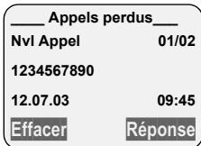 GIGASET SL750 PRO, SL750H PRO - Ouvrir le journal d'appels - 2