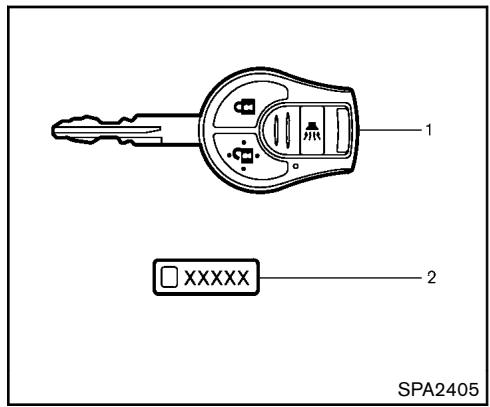 NISSAN JUKE 2012 - CLÉS - 1