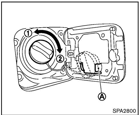 NISSAN JUKE 2012 - OUVERTURE DE LA TRAPPE DU RÉSERVOIR DE CARBURANT - 1