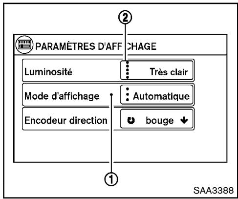 NISSAN JUKE 2012 - Réglage de l'objet : - 1