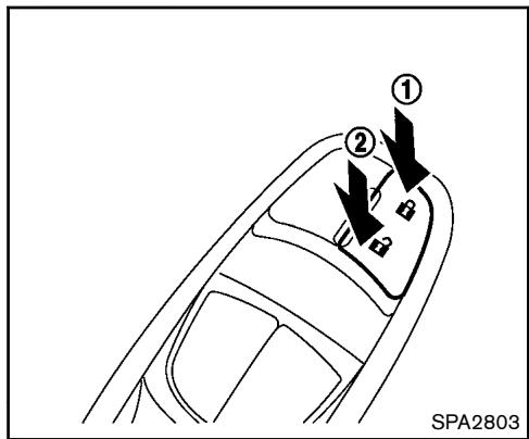 NISSAN JUKE 2012 - VERROUILLAGE AVEC LE LOQUET INTÉRIEUR - 1