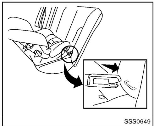 NISSAN JUKE 2012 - INSTALLATION D'UN DISPOSITIF DE RETENUE POUR ENFANTS ORIENTÉ VERS L'ARRÊRE AVEC SYSTÉME LATCH - 2