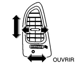 NISSAN PATHFINDER 1999 - BOUCHES D'AIR - 1