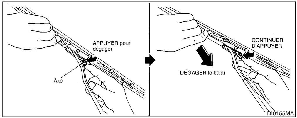 NISSAN PATHFINDER 1999 - BALAIS D'ESSUIE-GLACE DE PARE-BRISE - 1