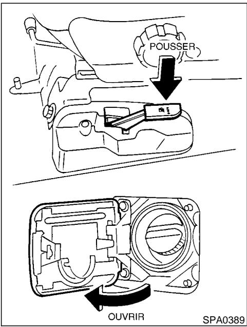 NISSAN PATHFINDER 1999 - TRAPPE DU RÉSERVOIR DE CARBURANT - 1