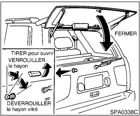 NISSAN PATHFINDER 1999 - HAYON VITRÉ - 2
