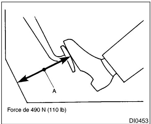NISSAN PATHFINDER 1999 - VERIFICATION DU FREIN DE STATIONNEMENT - 1