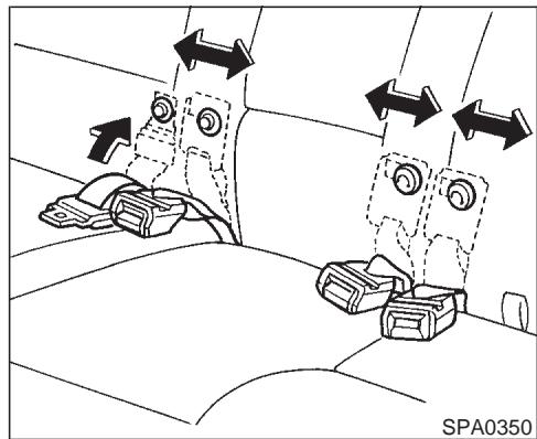 NISSAN PATHFINDER 1999 - Réglage du siège - 2